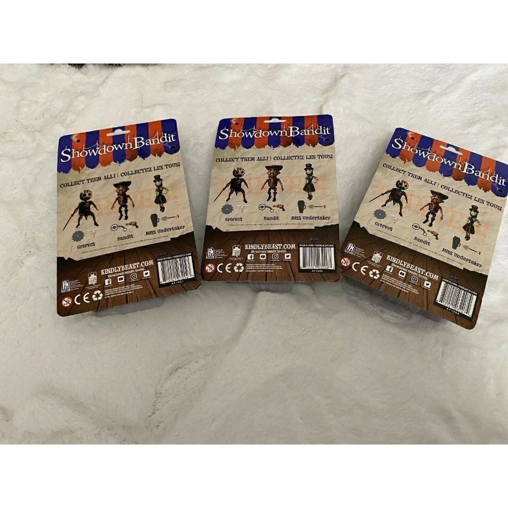 Complete Lot x3 Showdown Bandit Action Figures Ser‎ - Picture 9 of 9